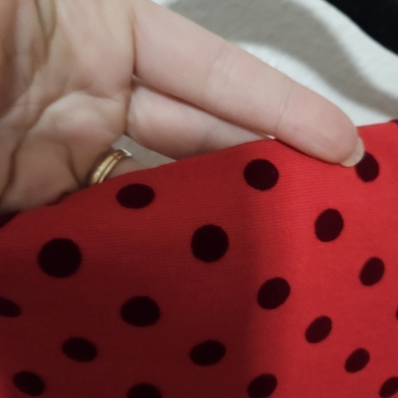 Boden polka-dot velvet like details size 4L - Picture 9 of 10